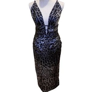 Mandalay Leopard Print Midi Dress